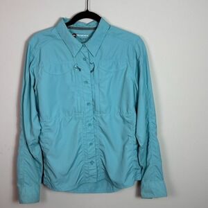 Simms Guide Series Womens Blue Fishing Lightweight Jacket sz MED Outdoors Travel
